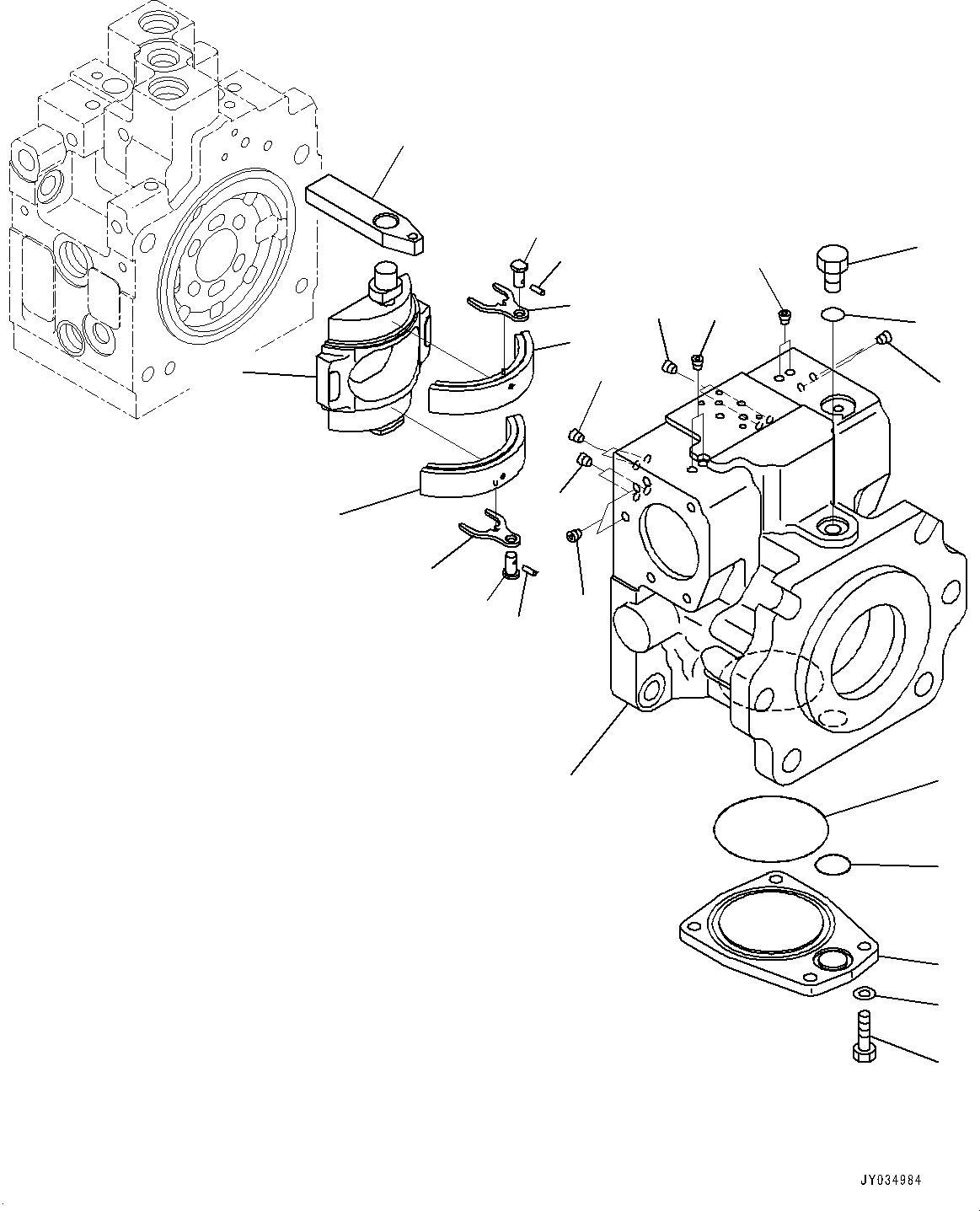 Bulldozers Komatsu / D51EX-24 S/N 10001-UP(0001119C) / Hydraulic Pump, HST Pump (1/11) (#10001-)(H004001 : H0210-001001)