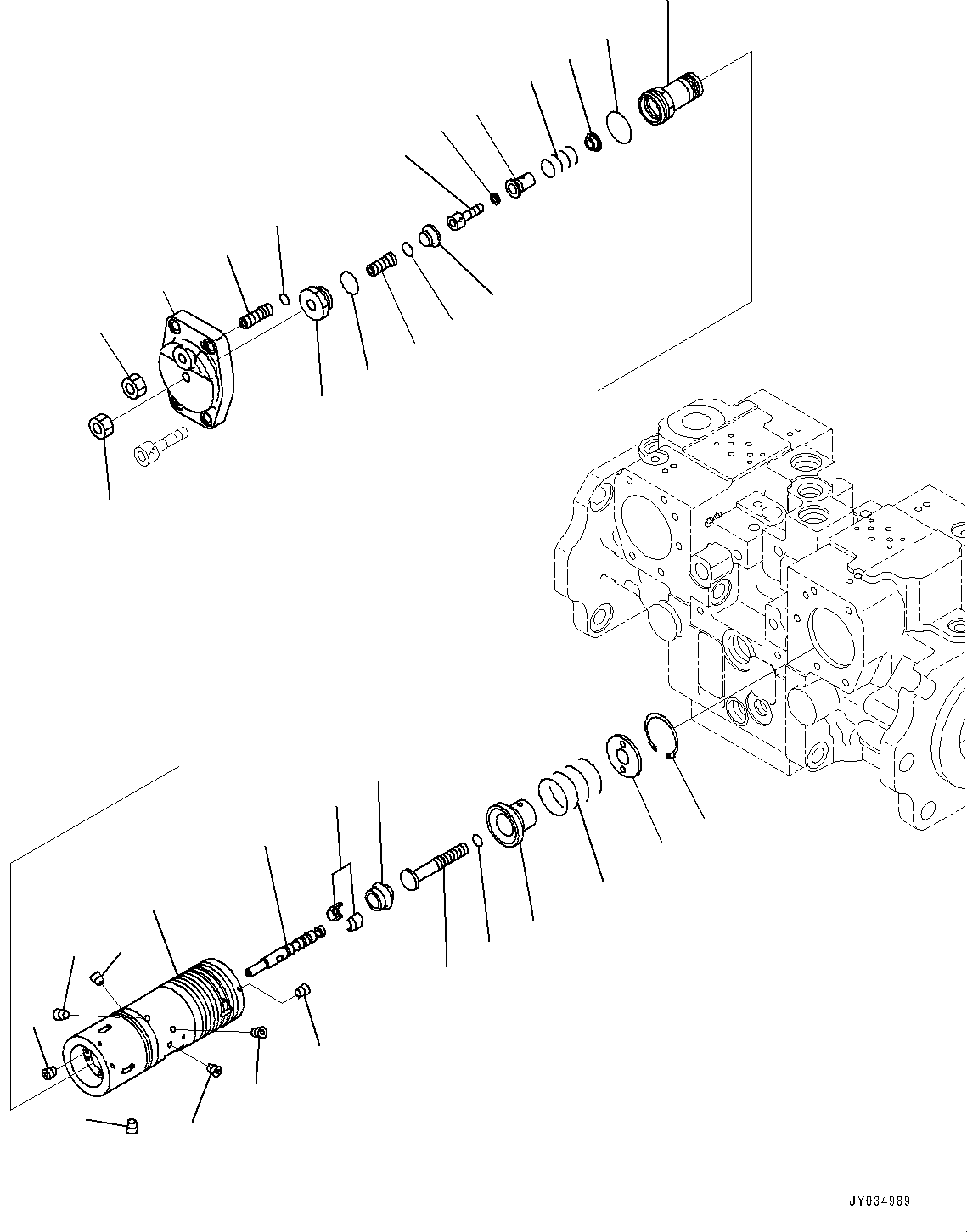 Bulldozers Komatsu / D51EX-24 S/N 10001-UP(0001119C) / Hydraulic Pump, HST Pump (4/11) (#10001-)(H004004 : H0210-001004)