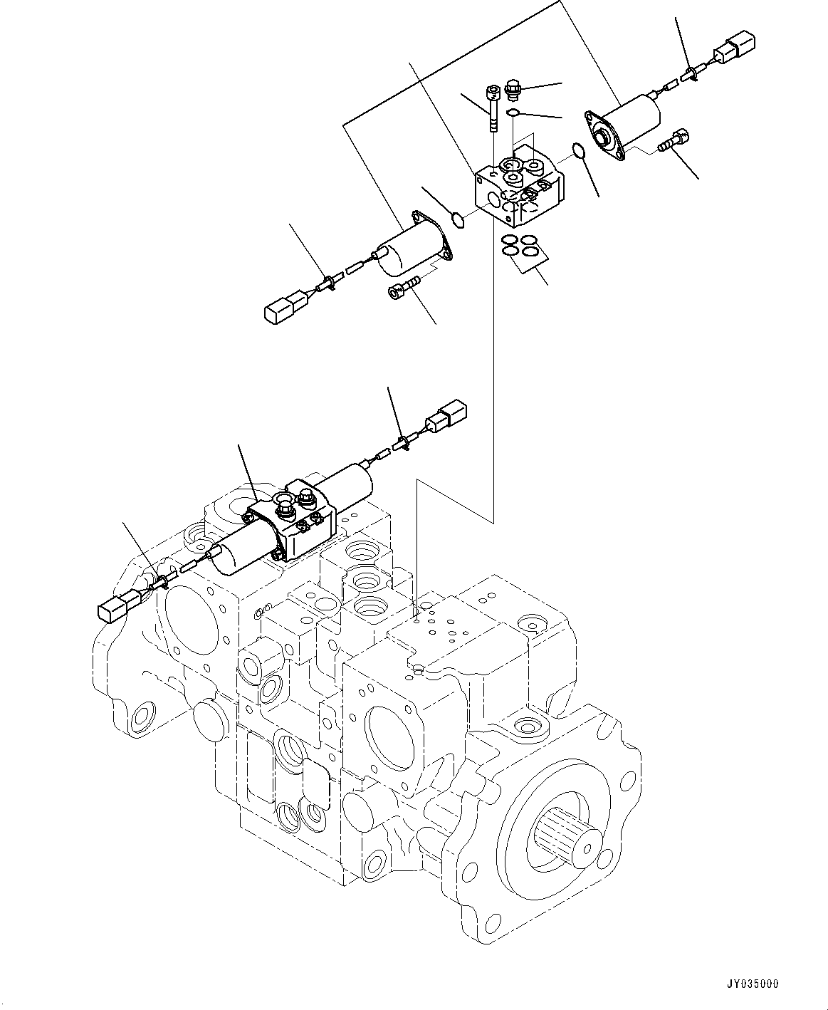 Bulldozers Komatsu / D51EX-24 S/N 10001-UP(0001119C) / Hydraulic Pump, HST Pump (11/11) (#10001-)(H004011 : H0210-001011)