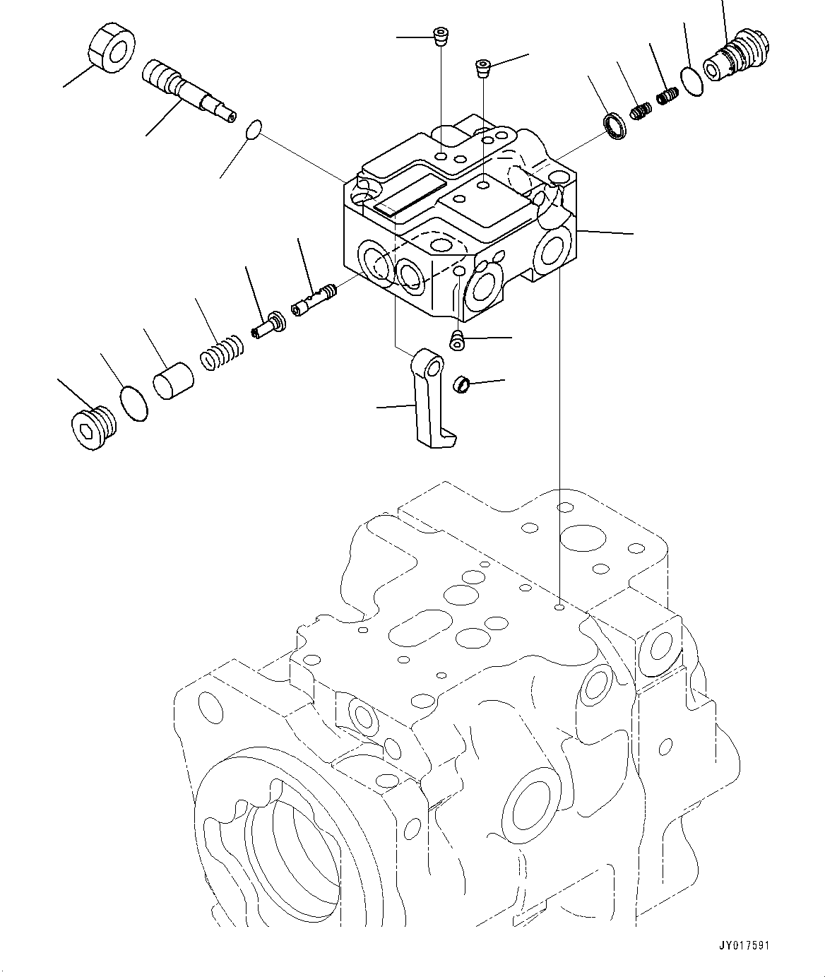 Bulldozers Komatsu / D51EX-24 S/N 10001-UP(0001119C) / Hydraulic Pump, Work Equipment Pump (3/5) (#10001-)(H004014 : H0210-001014)