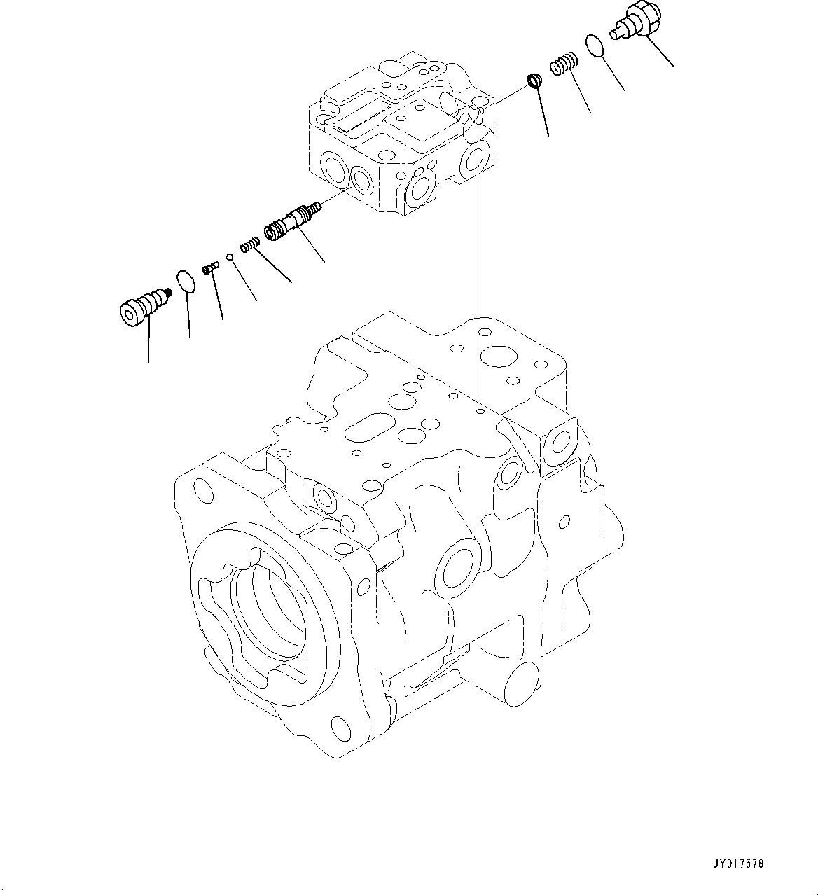 Bulldozers Komatsu / D51EX-24 S/N 10001-UP(0001119C) / Hydraulic Pump, Work Equipment Pump (4/5) (#10001-)(H004015 : H0210-001015)