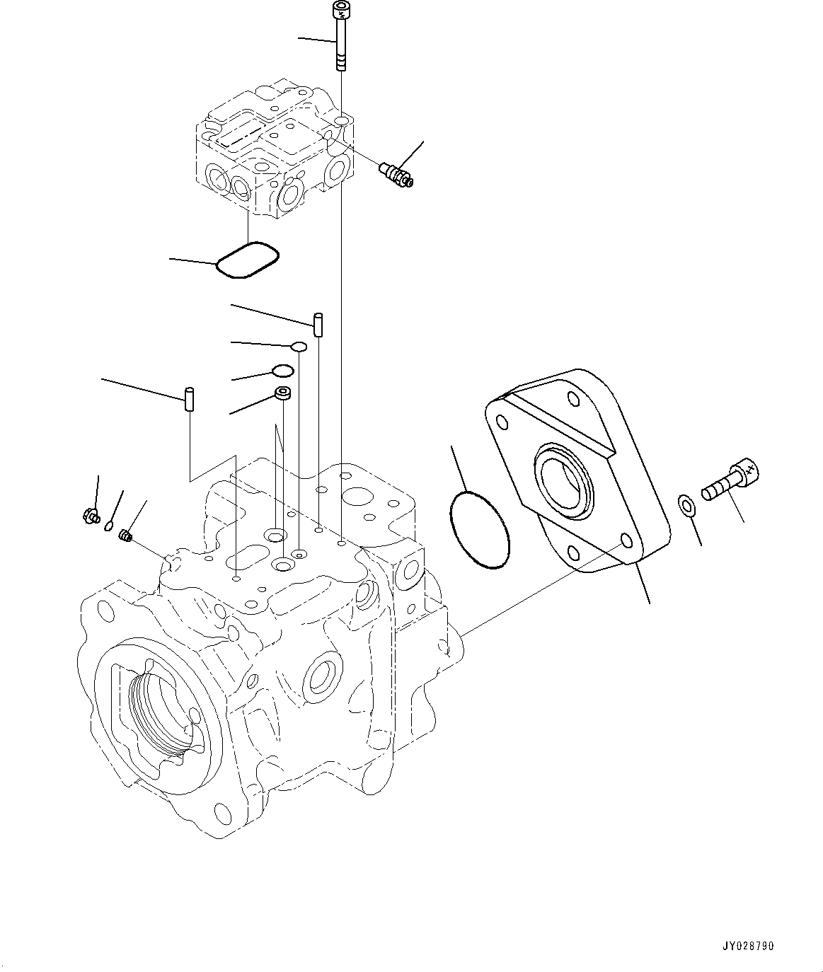 Bulldozers Komatsu / D51EX-24 S/N 10001-UP(0001119C) / Hydraulic Pump, Work Equipment Pump (5/5) (#10001-)(H004016 : H0210-001016)
