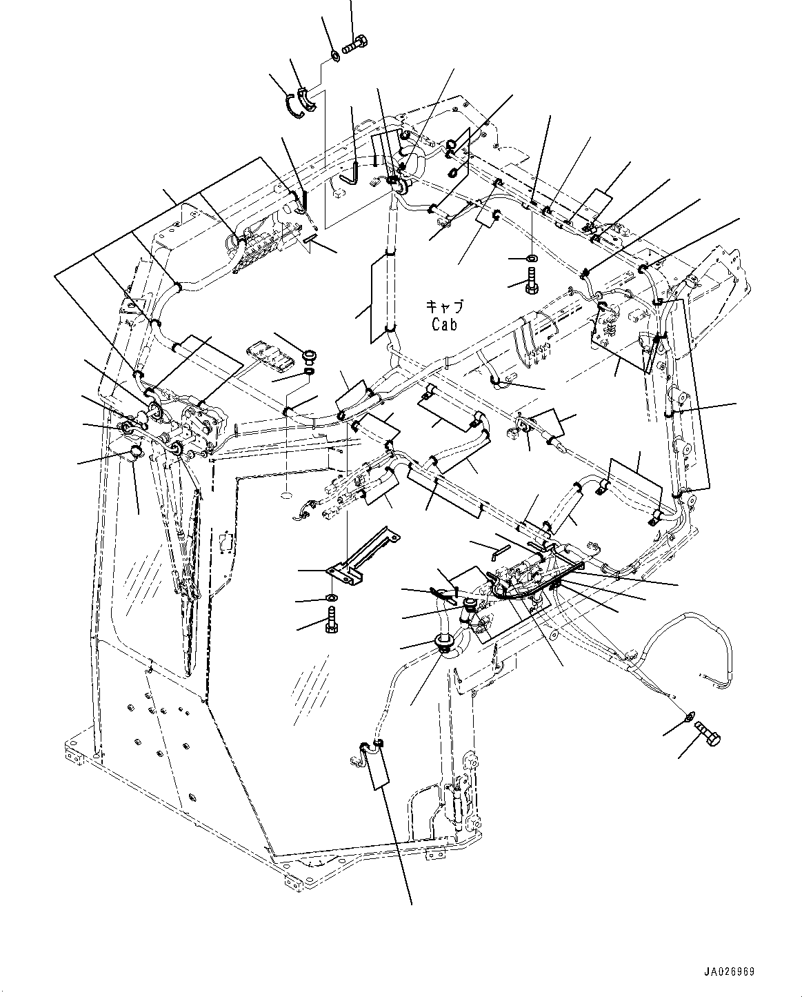 Bulldozers Komatsu / D51EX-24 S/N 10001-UP(0001119C) / Cab, Switch and Lamp (#10001-)(K009013 : K0210-002013)