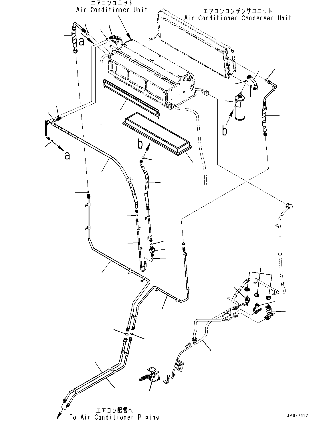 Bulldozers Komatsu / D51EX-24 S/N 10001-UP(0001119C) / Cab, Air Conditioner Condenser Unit(#10001-10261)(K009028 : K0210-002028)