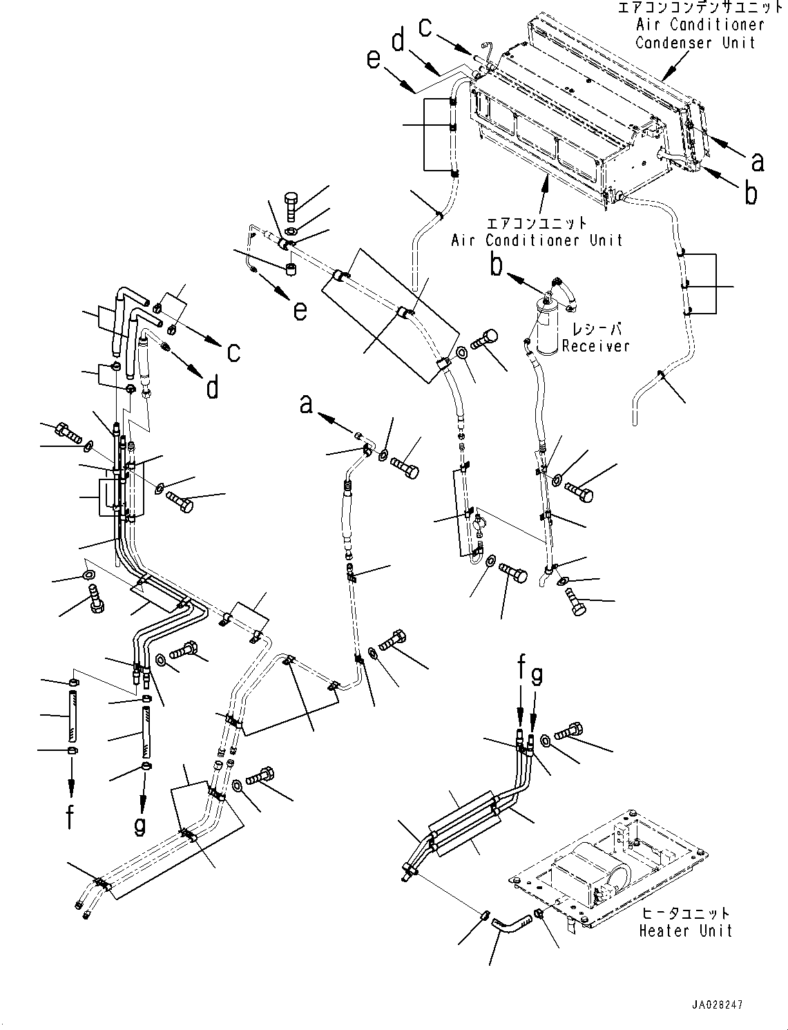 Bulldozers Komatsu / D51EX-24 S/N 10001-UP(0001119C) / Cab, Air Conditioner Condenser Unit(#10262-)(K009029 : K0210-002028A)