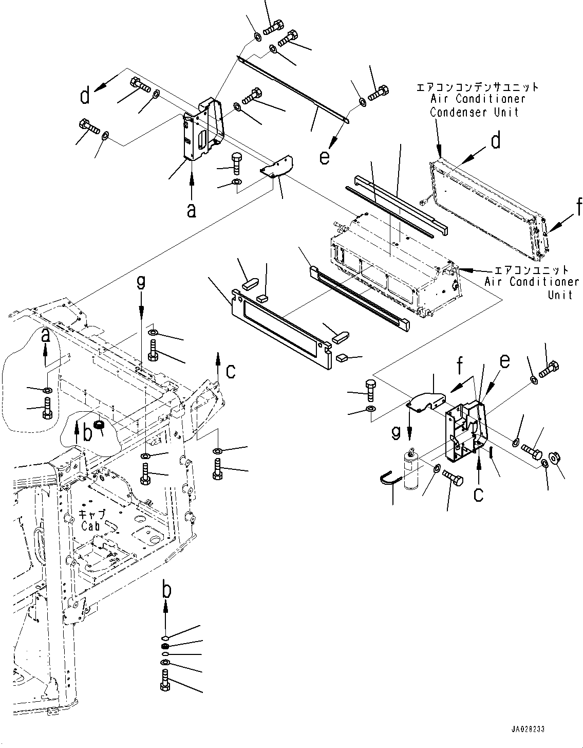 Bulldozers Komatsu / D51EX-24 S/N 10001-UP(0001119C) / Cab, Air Conditioner Recirculation Air Filter and Fresh Air Filter, Receiver (#10001-)(K010029 : K0210-006029)