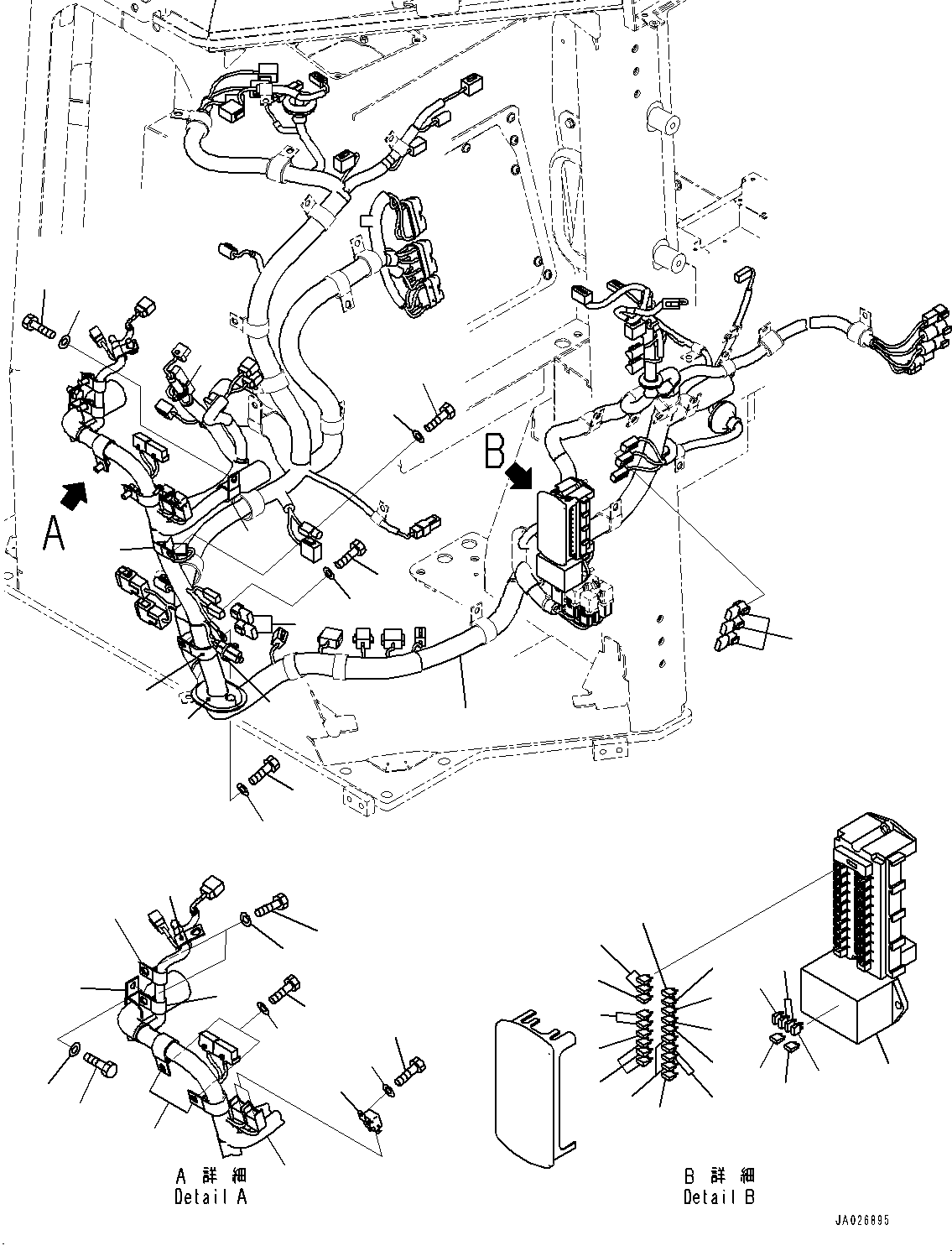 Bulldozers Komatsu / D51EX-24 S/N 10001-UP(0001119C) / Cab, Console (#10001-)(K009044 : K0210-002042)