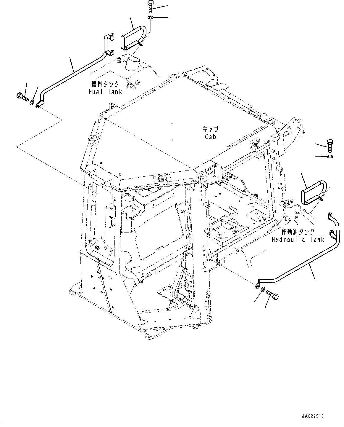 Bulldozers Komatsu / D51EX-24 S/N 10001-UP(0001119C) / Air Conditioner Piping (#10001-)(K020001 : K0710-001001)