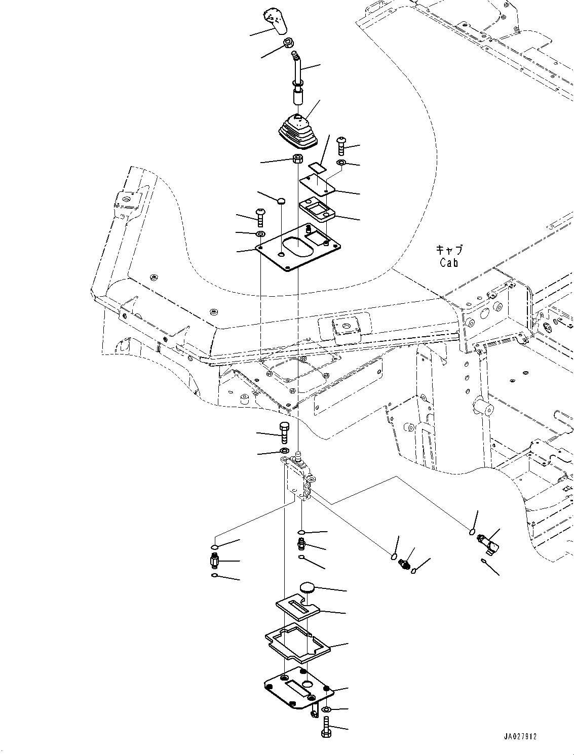 Bulldozers Komatsu / D51EX-24 S/N 10001-UP(0001119C) / Rear Work Equipment Control, Lever (#10001-)(K024003 : K2520-001003)