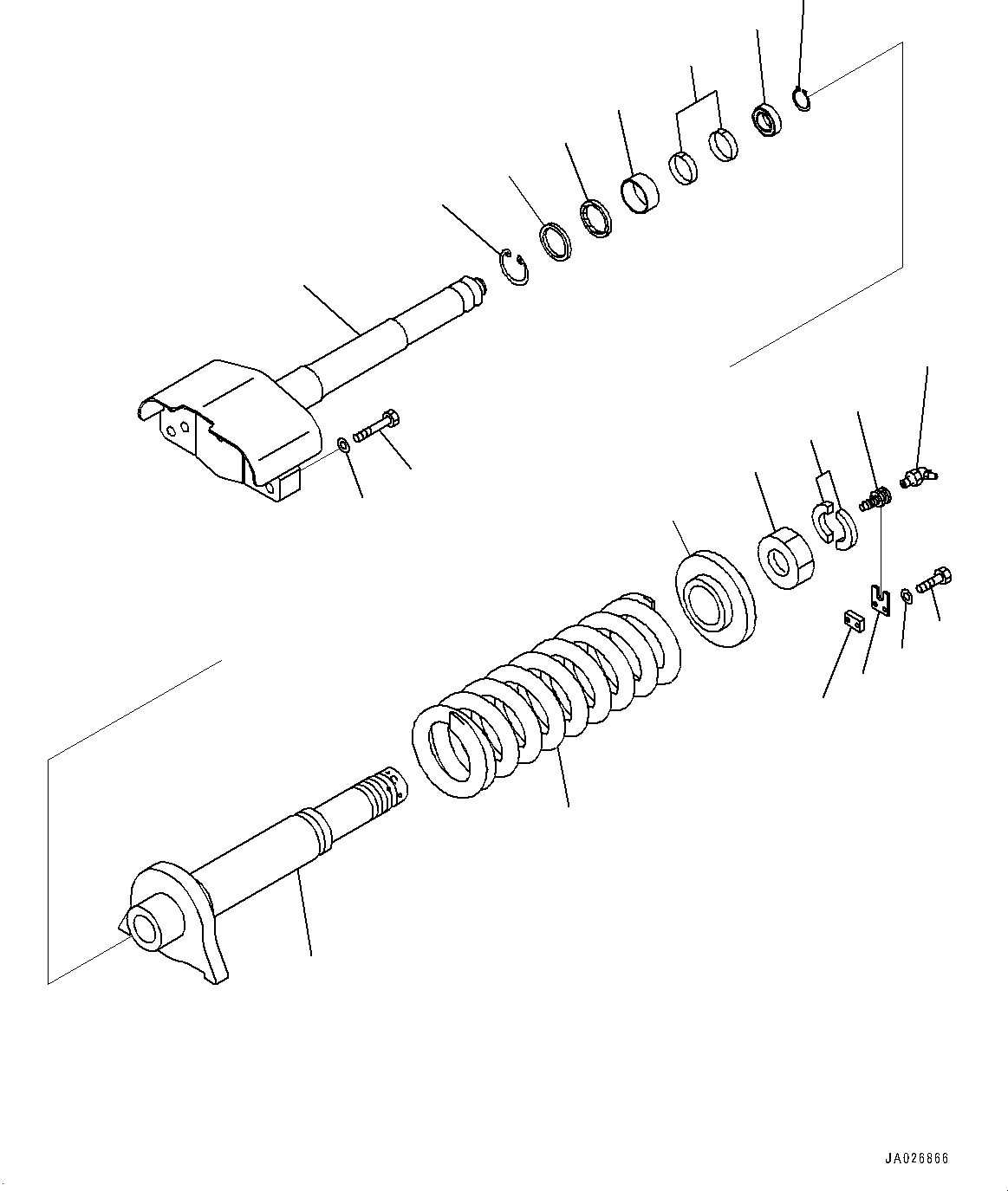 Bulldozers Komatsu / D51EX-24 S/N 10001-UP(0001119C) / Idler Cushion (#10001-)(R002001 : R0120-001001)