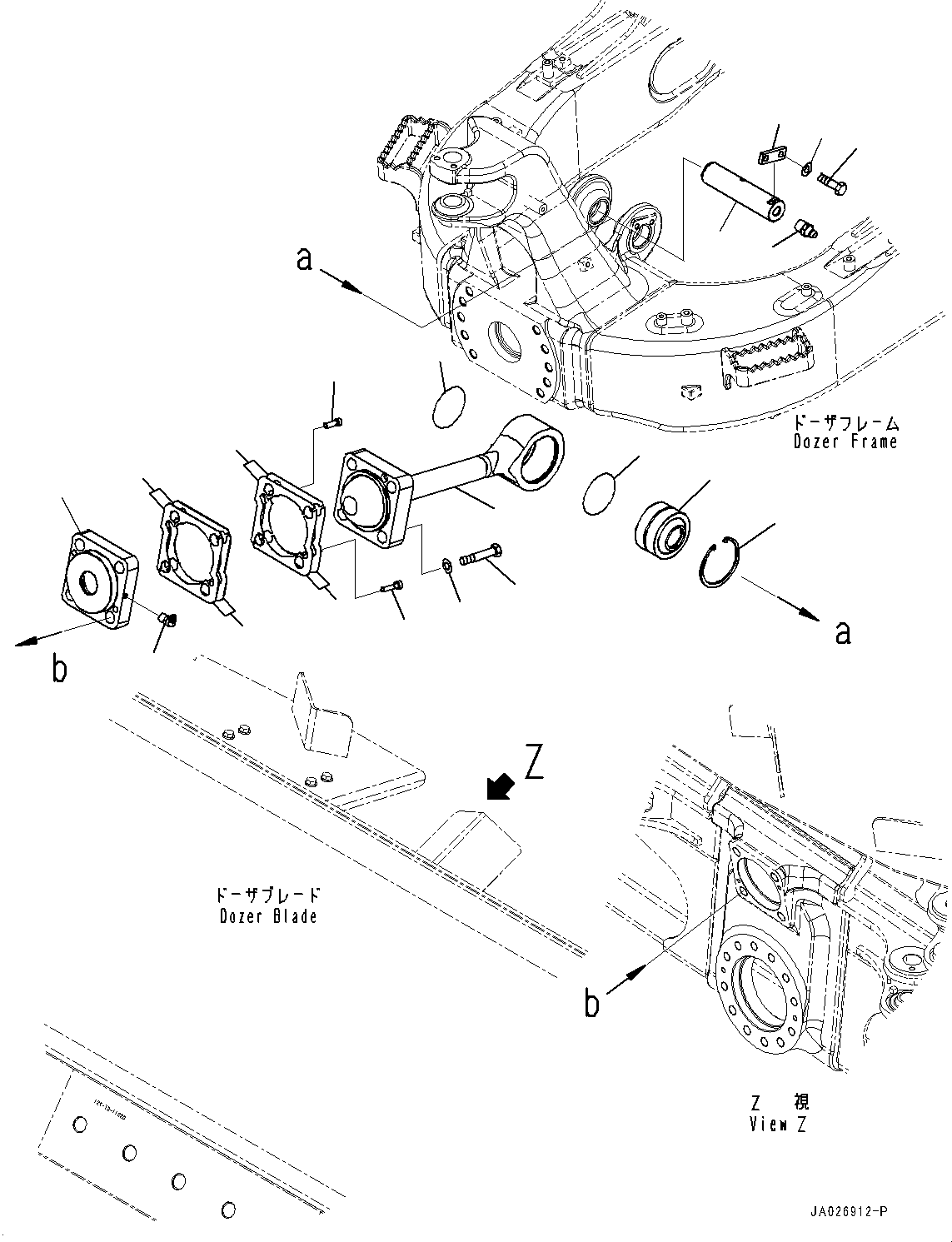 Bulldozers Komatsu / D51EX-24 S/N 10001-UP(0001119C) / Link, Rod (With Power Angle Power Tilt Dozer, Inside Frame) (#10001-)(T002001 : T2115-001001)