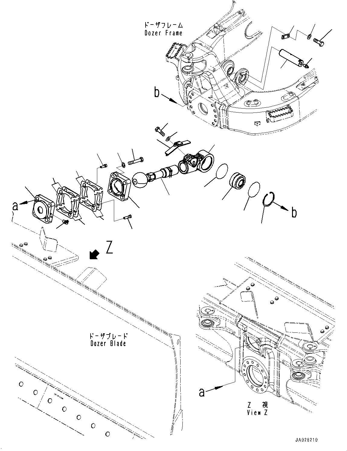 Bulldozers Komatsu / D51EX-24 S/N 10001-UP(0001119C) / Link, Rod (With Power Angle Power Tilt Dozer, Mechanical-Pitch) (#10001-)(T003002 : T2115-002002)