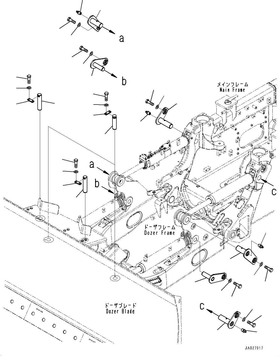 Bulldozers Komatsu / D51EX-24 S/N 10001-UP(0001119C) / Link, Pin (With Power Angle Power Tilt Dozer, Mechanical-Pitch) (#10001-)(T003003 : T2115-002003)