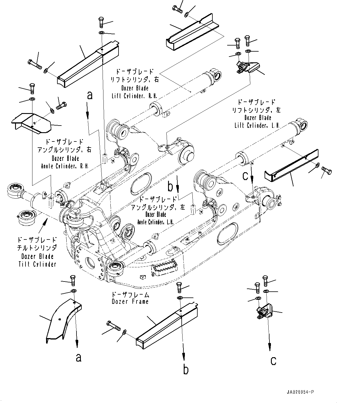 Bulldozers Komatsu / D51EX-24 S/N 10001-UP(0001119C) / Dozer Hydraulic Piping, Cover (#10001-)(T009004 : T2160-002004)