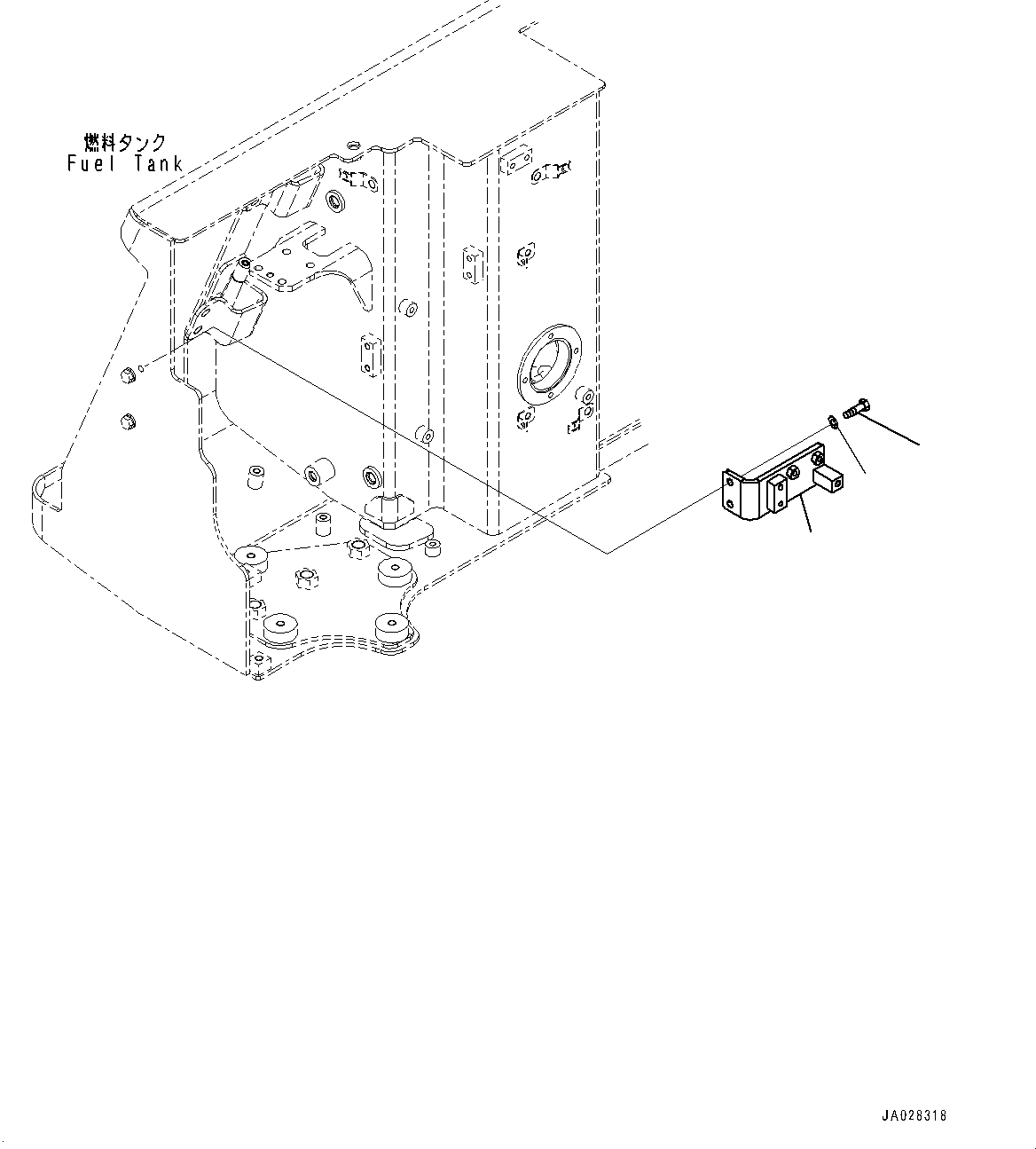 Bulldozers Komatsu / D51PX-24 S/N 10001-UP(0001120C) / Fuel Supply Piping, Fuel Prefilter Mounting (1/2) (#10001-)(D002003 : D0200-001003)