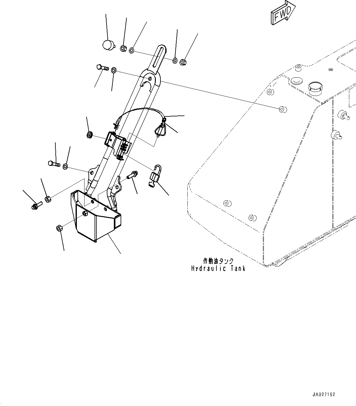 Bulldozers Komatsu / D51PX-24 S/N 10001-UP(0001120C) / Shovel Holder (#10001-)(M003001 : M2214-001001)