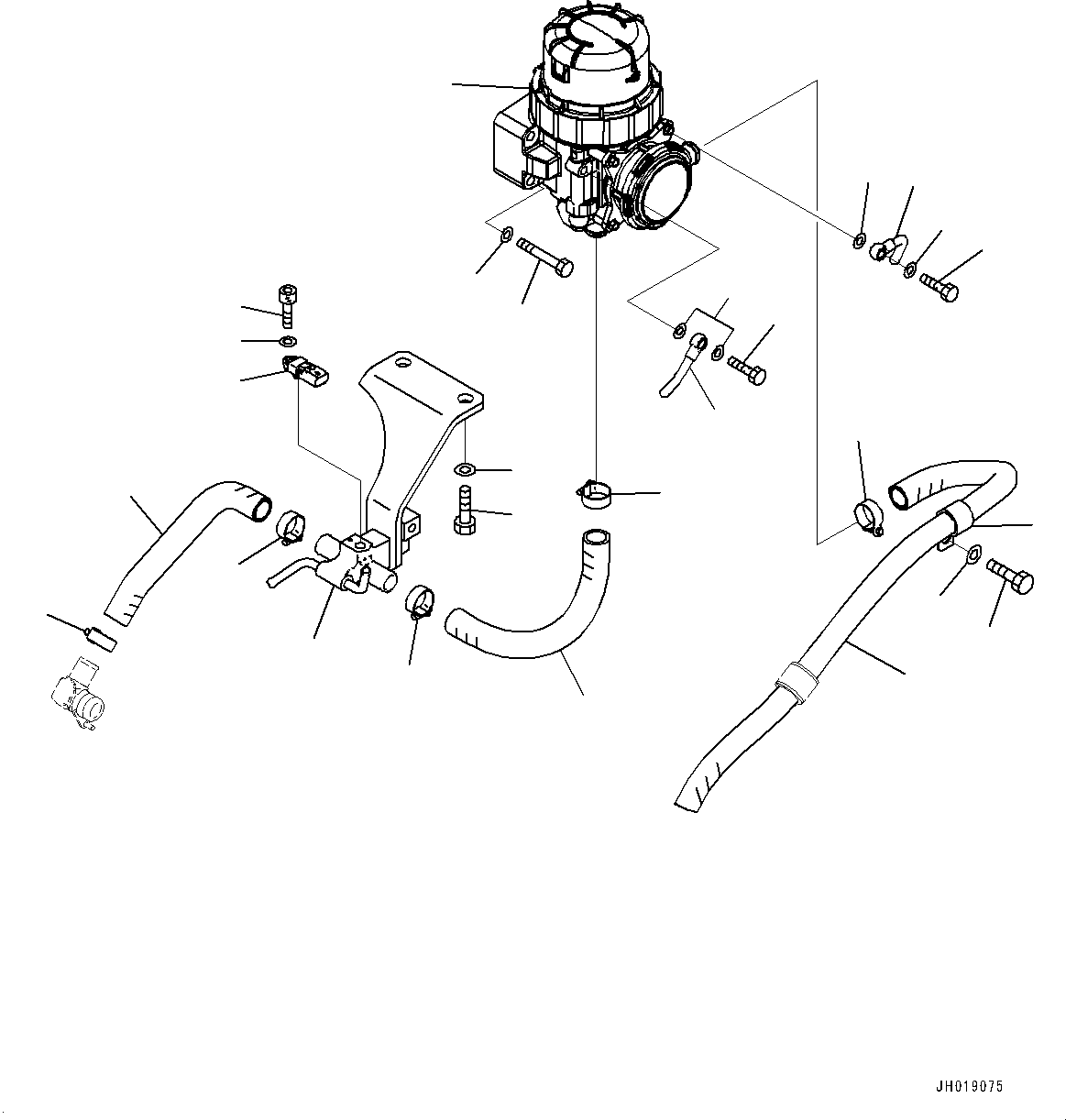 Excavators Komatsu / PC210LCI-11 S/N 500470-UP(0001123C) / Air Cleaner, Komatsu Closed Crankcase Ventilation (KCCV) (#500470-)(B002003 : B0200-001003)