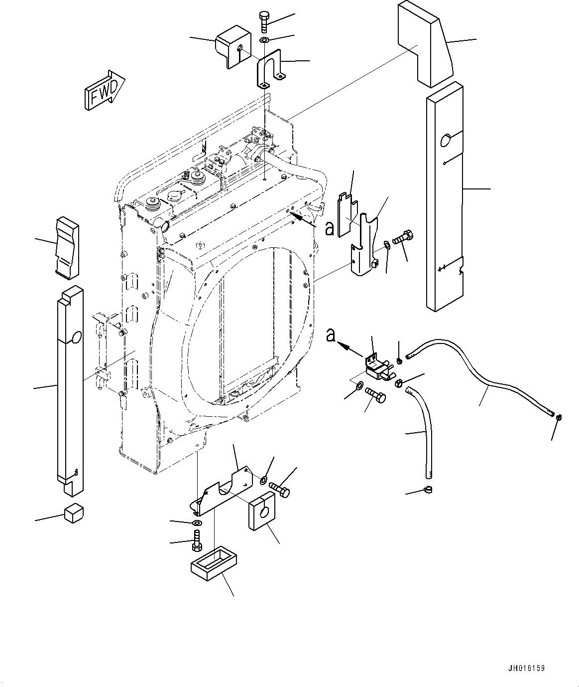 Excavators Komatsu / PC210LCI-11 S/N 500470-UP(0001123C) / Cooling System, Oil Cooler Piping (#500470-)(C001008 : C0100-001007)