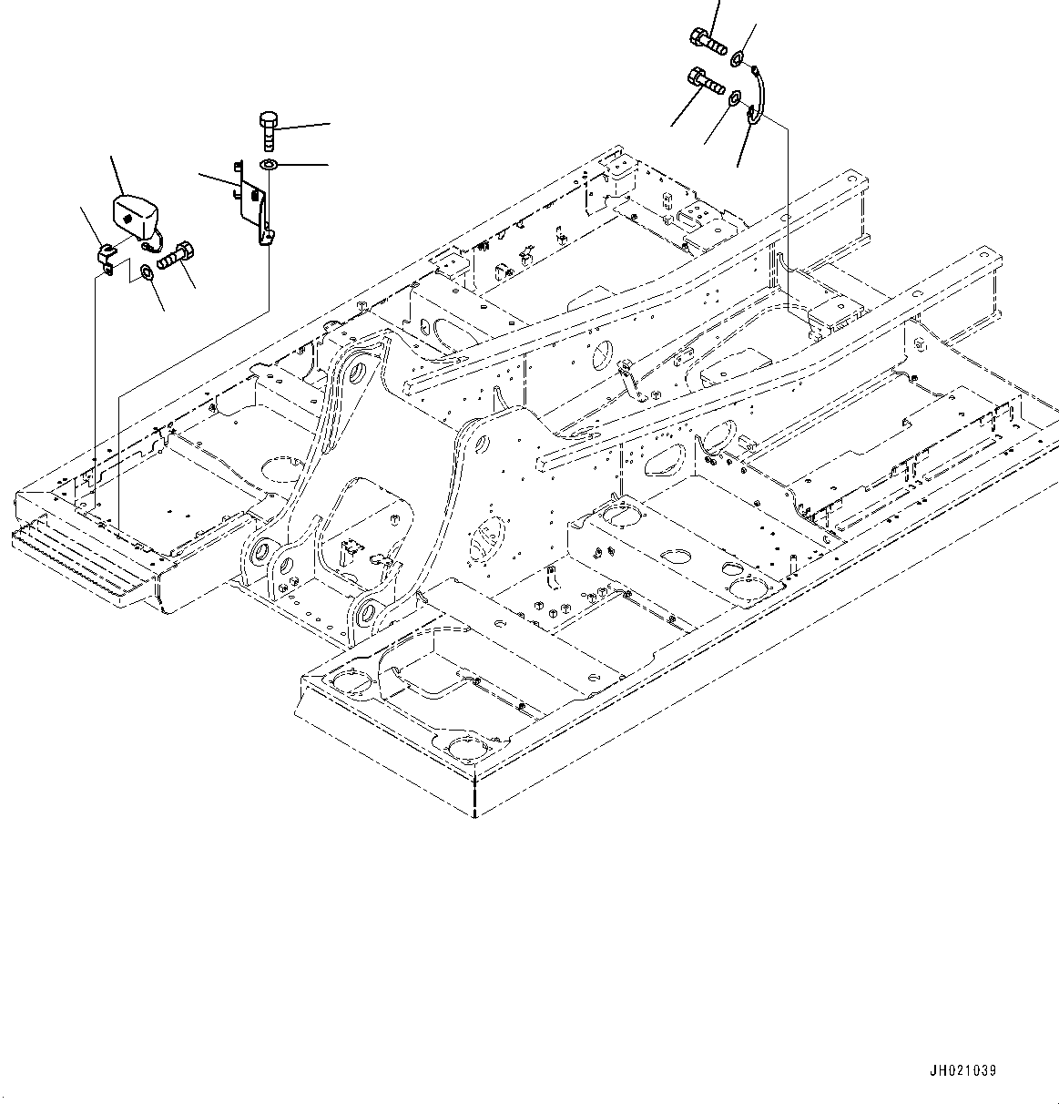 Excavators Komatsu / PC210LCI-11 S/N 500470-UP(0001123C) / Electric Wiring Harness, Working Lamp (#500470-)(E002011 : E0200-001009)