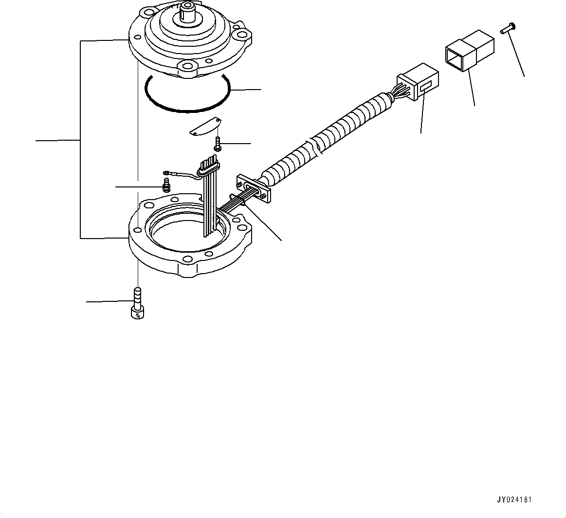 Excavators Komatsu / PC210LCI-11 S/N 500470-UP(0001123C) / Electric Wiring Harness, Angle Sensor (#500470-)(E002016 : E0200-001014)