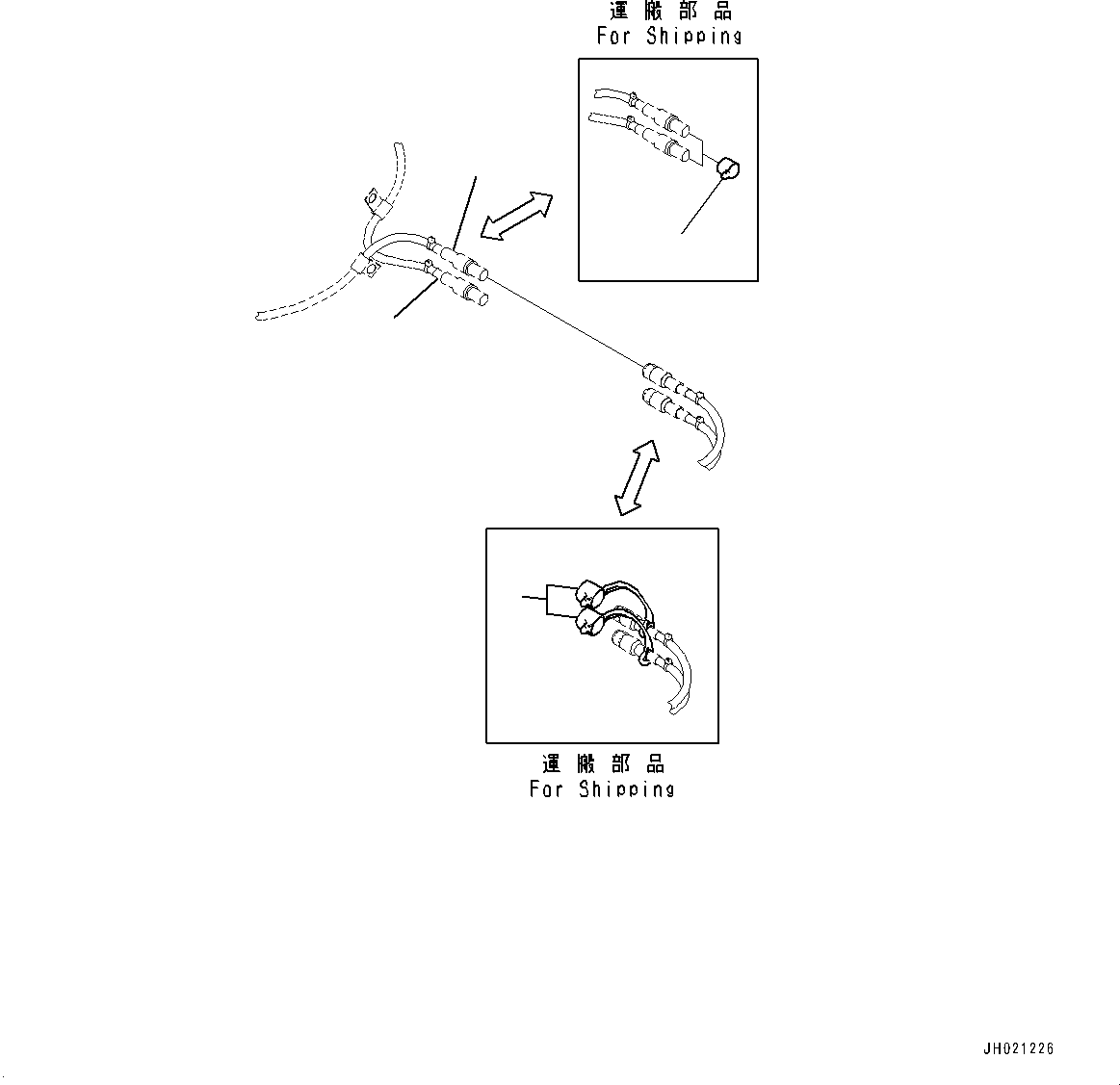 Excavators Komatsu / PC210LCI-11 S/N 500470-UP(0001123C) / Electric Wiring Harness, Shipping Parts (#500470-)(E002018 : E0200-001016)