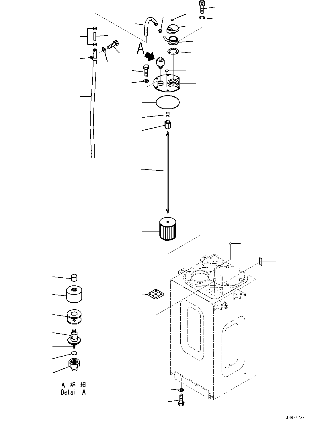 Excavators Komatsu / PC210LCI-11 S/N 500470-UP(0001123C) / Hydraulic Tank, Breather (KomVision) (#500470-)(H004002 : H0110-005002)