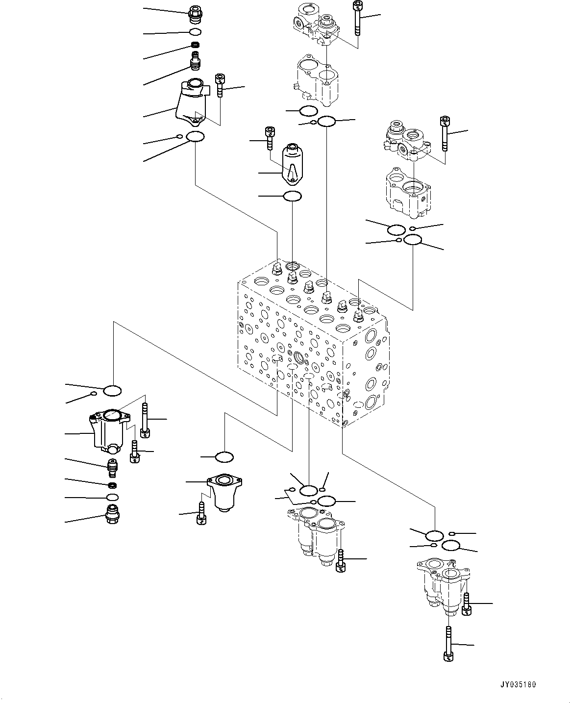 Excavators Komatsu / PC210LCI-11 S/N 500470-UP(0001123C) / Control Valve, 7-Spool (3/21) (7-Spool) (#500470-)(H005004 : H0120-003004)