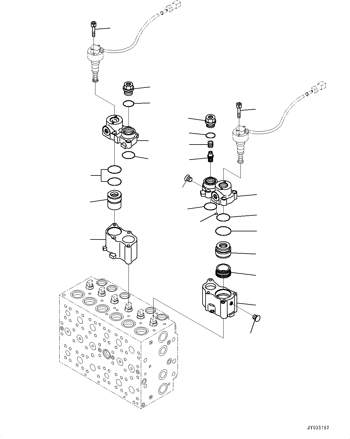 Excavators Komatsu / PC210LCI-11 S/N 500470-UP(0001123C) / Control Valve, 7-Spool (6/21) (7-Spool) (#500470-)(H005007 : H0120-003007)