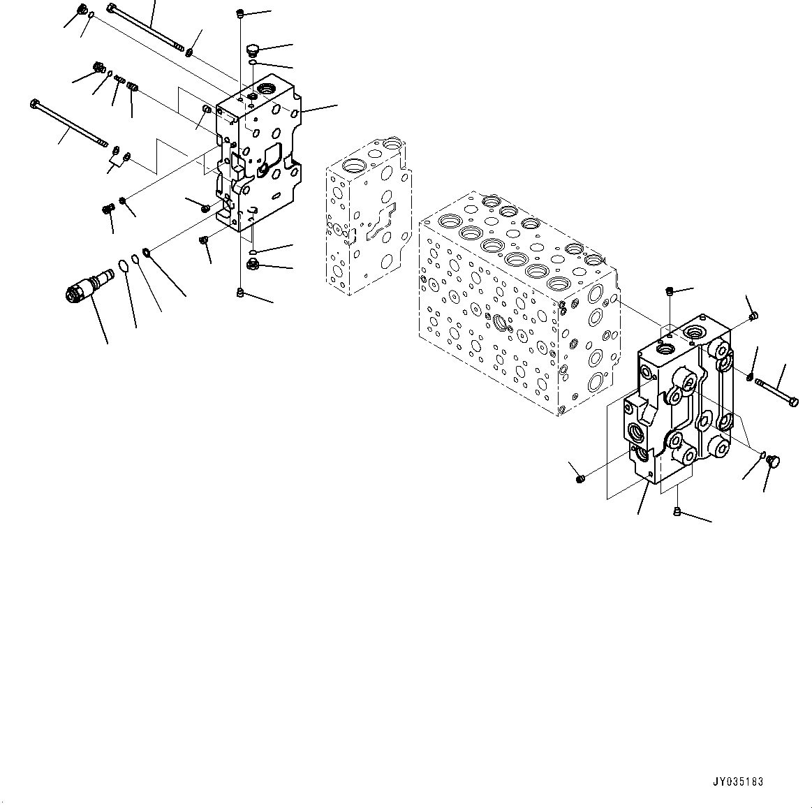 Excavators Komatsu / PC210LCI-11 S/N 500470-UP(0001123C) / Control Valve, 7-Spool (7/21) (7-Spool) (#500470-)(H006008 : H0120-002008)