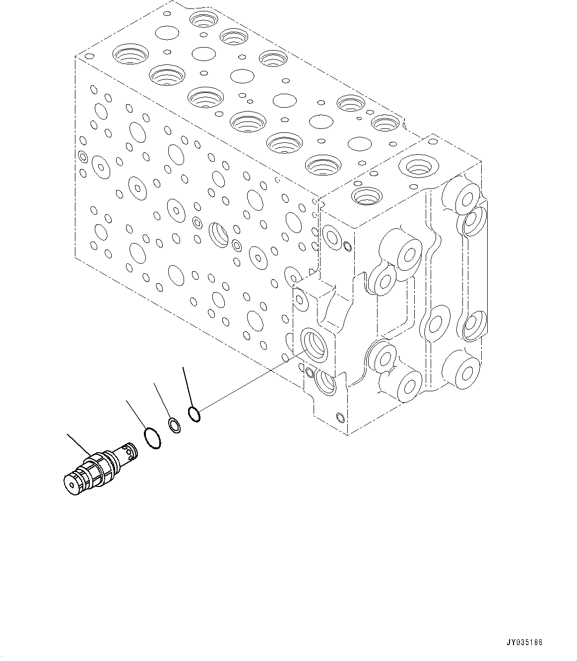 Excavators Komatsu / PC210LCI-11 S/N 500470-UP(0001123C) / Control Valve, 7-Spool (11/21) (7-Spool) (#500470-)(H006012 : H0120-002012)
