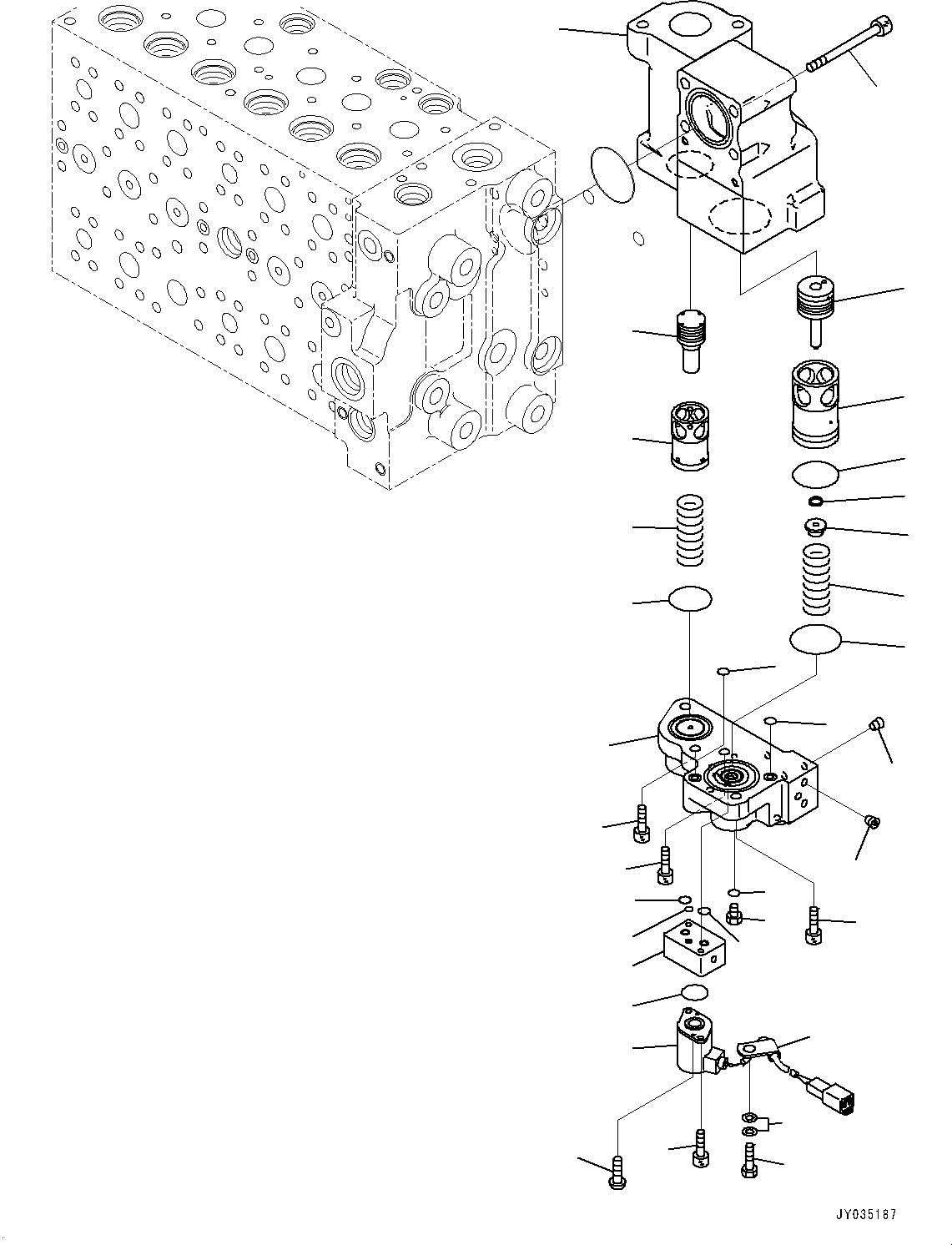 Excavators Komatsu / PC210LCI-11 S/N 500470-UP(0001123C) / Control Valve, 7-Spool (15/21) (7-Spool) (#500470-)(H006016 : H0120-002016)