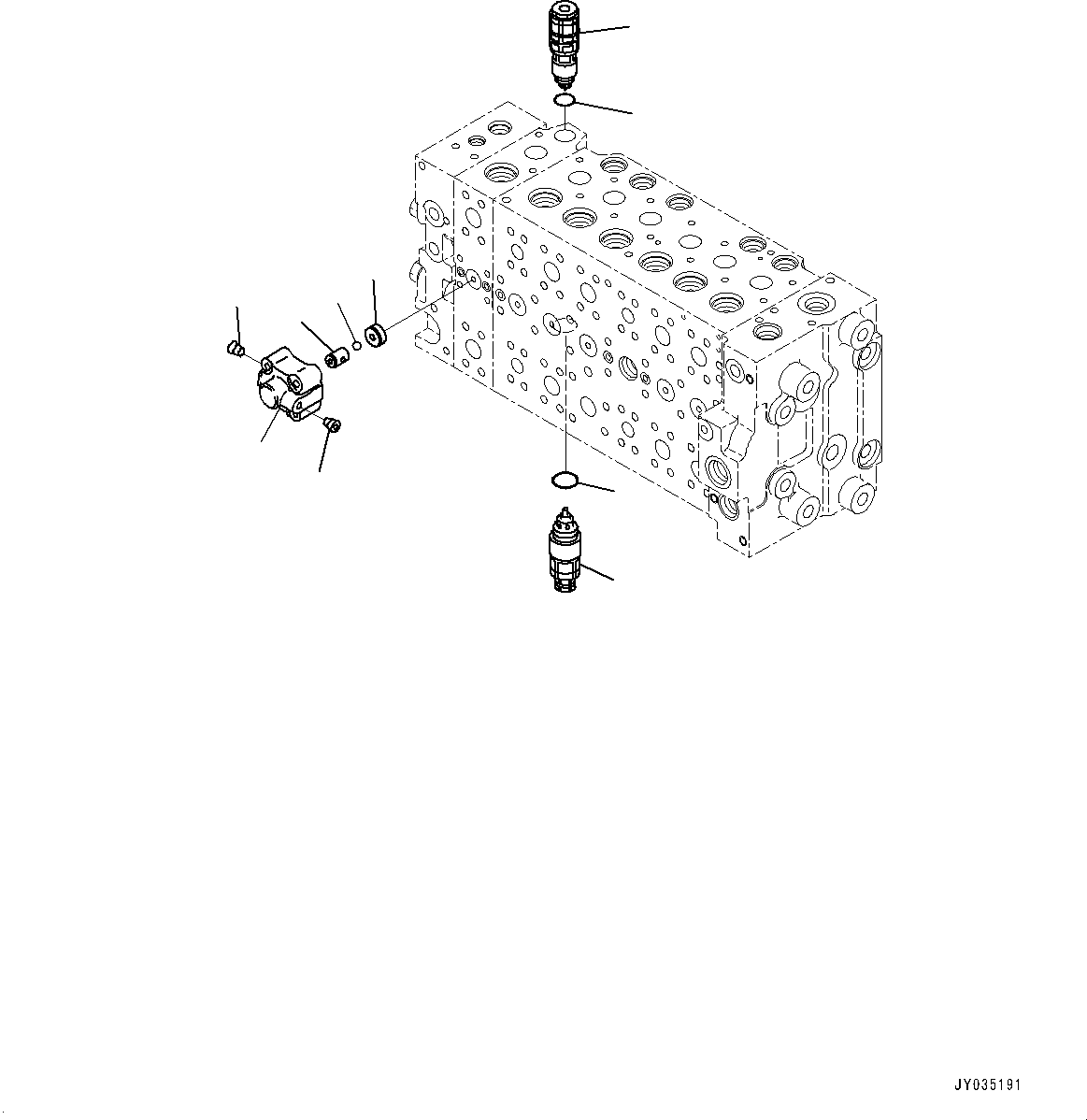 Excavators Komatsu / PC210LCI-11 S/N 500470-UP(0001123C) / Control Valve, 7-Spool (20/21) (7-Spool) (#500470-)(H005021 : H0120-003021)