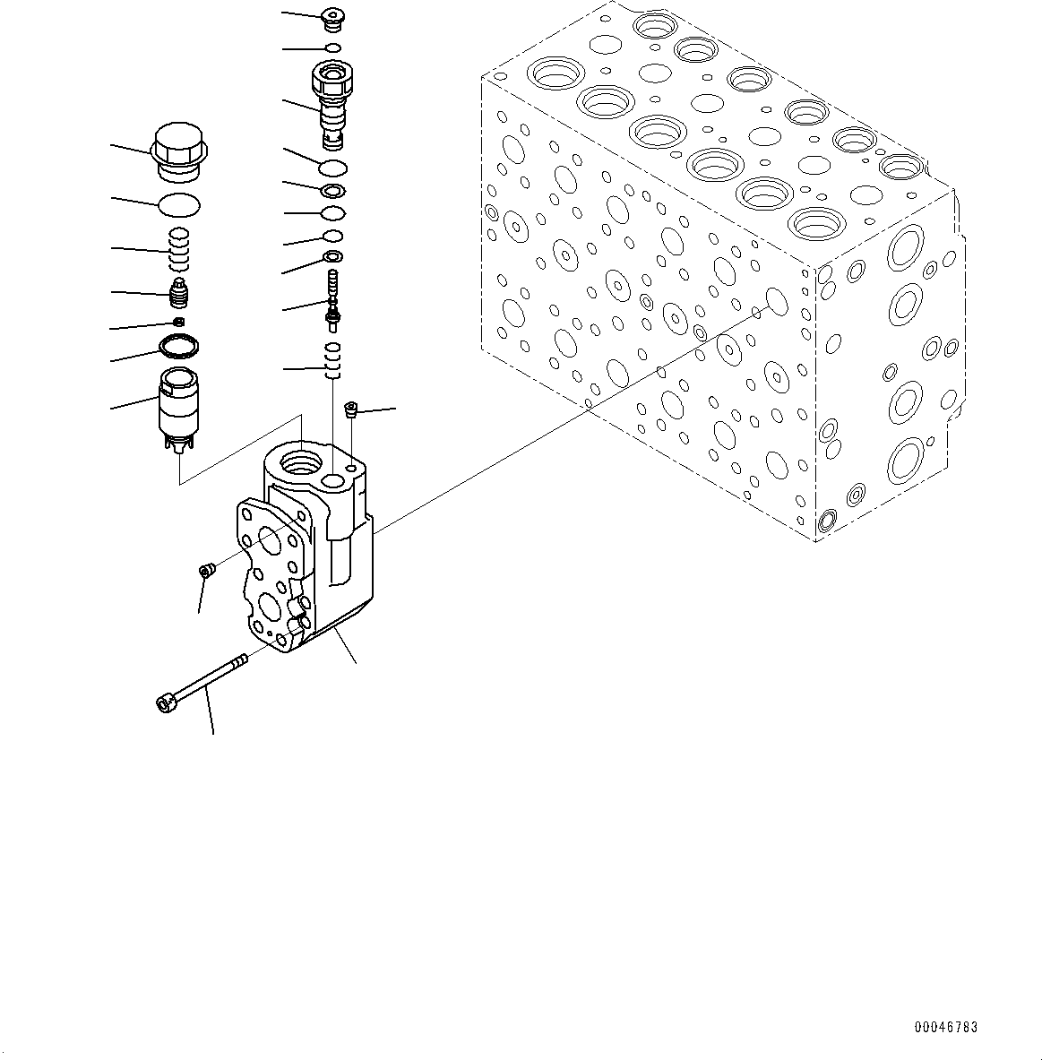 Excavators Komatsu / PC210LCI-11 S/N 500470-UP(0001123C) / Control Valve, 7-Spool (21/21) (7-Spool) (#500470-)(H006022 : H0120-002022)