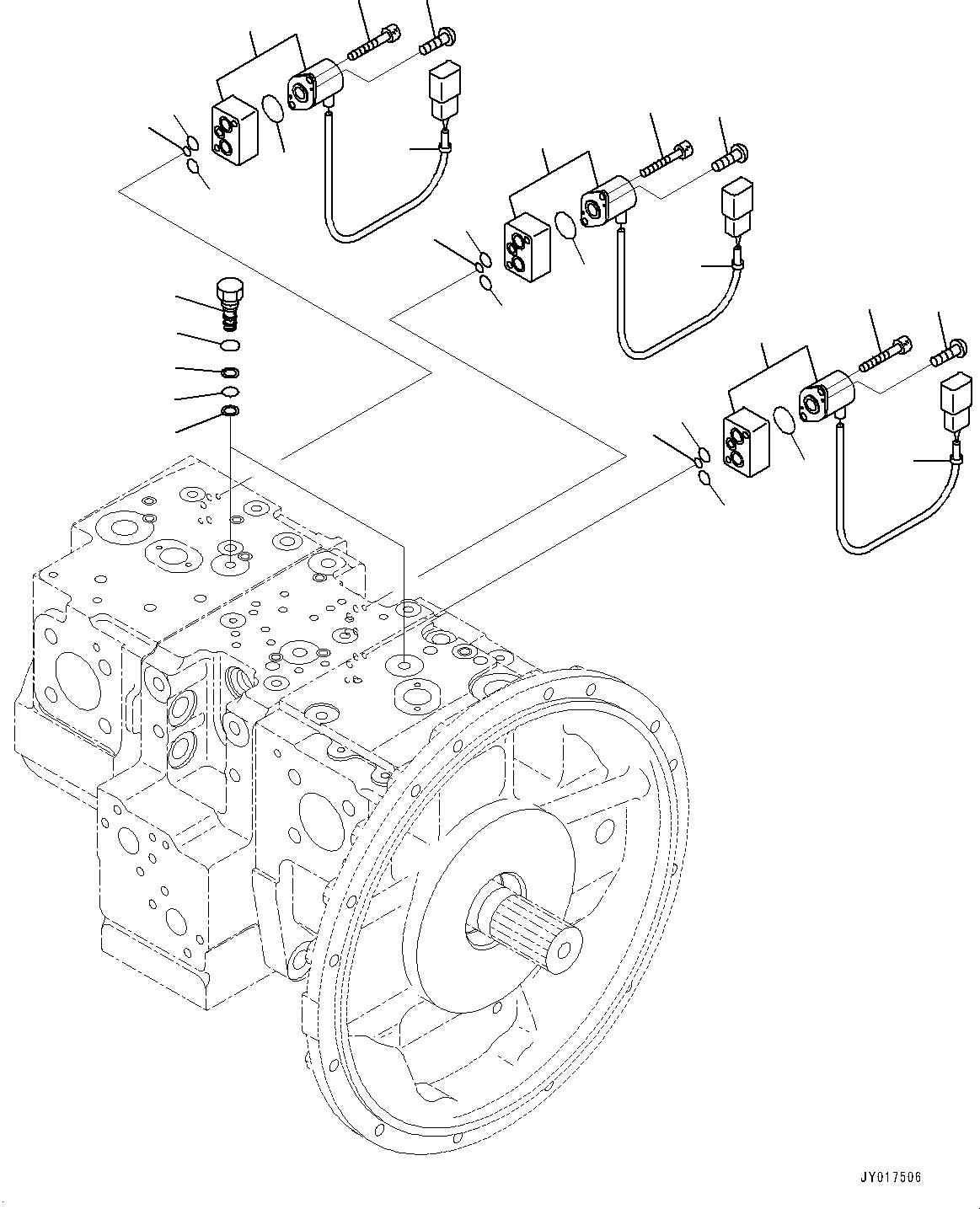 Excavators Komatsu / PC210LCI-11 S/N 500470-UP(0001123C) / Hydraulic Pump, Inner Parts (11/12) (#500470-)(H007011 : H0210-001011)