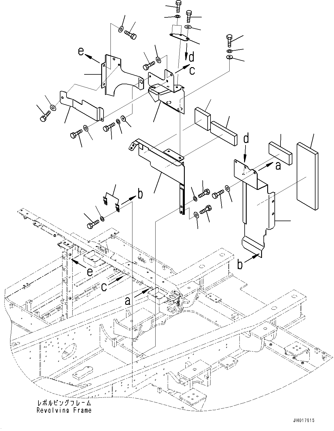 Excavators Komatsu / HB365LC-3 S/N 5001-UP(0001141C) / Partition, (1/4) (#5001-)(M005001 : M1150-001001)