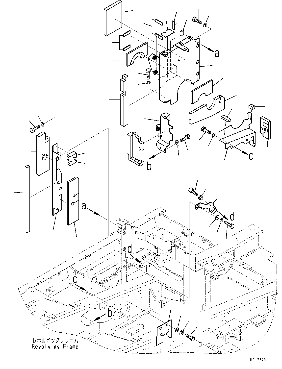 Excavators Komatsu / HB365LC-3 S/N 5001-UP(0001141C) / Partition, (3/4) (#5001-)(M005003 : M1150-001003)