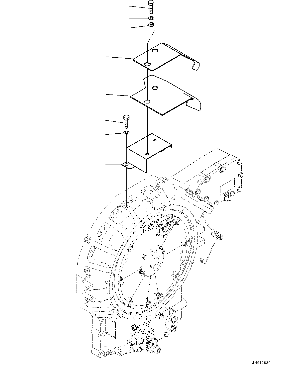 Excavators Komatsu / HB365LC-3 S/N 5001-UP(0001141C) / Partition, (4/4) (#5001-)(M005004 : M1150-001004)