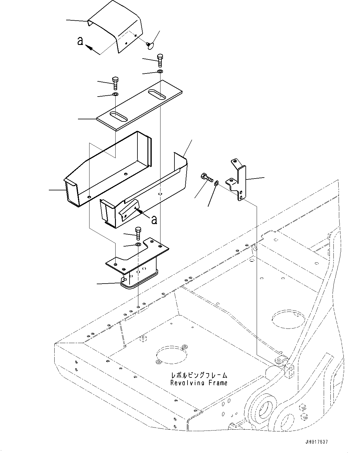 Excavators Komatsu / HB365LC-3 S/N 5001-UP(0001141C) / Right Side Case, Tool Box (#5001-)(M007002 : M1220-001002)