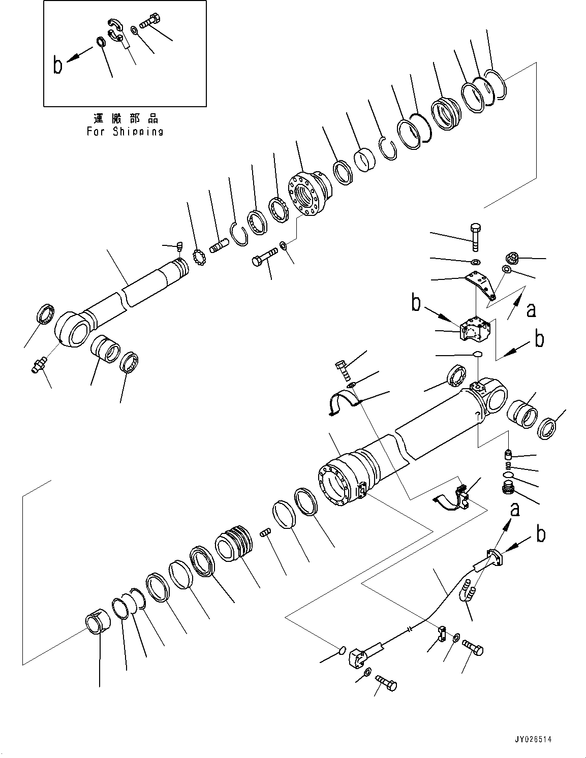 Excavators Komatsu / HB365LC-3 S/N 5001-UP(0001141C) / Arm Cylinder (#5001-)(T004001 : T1140-001001)