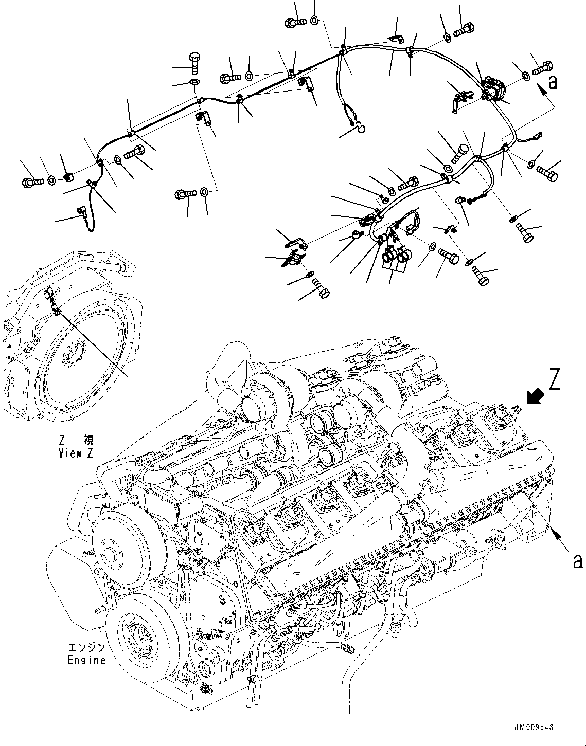 Dump Trucks Komatsu / HD1500-8 S/N 81001-UP(0001174C) / Engine Related Parts, Wiring Harness (#81001-)(B002003 : B0000-001003)
