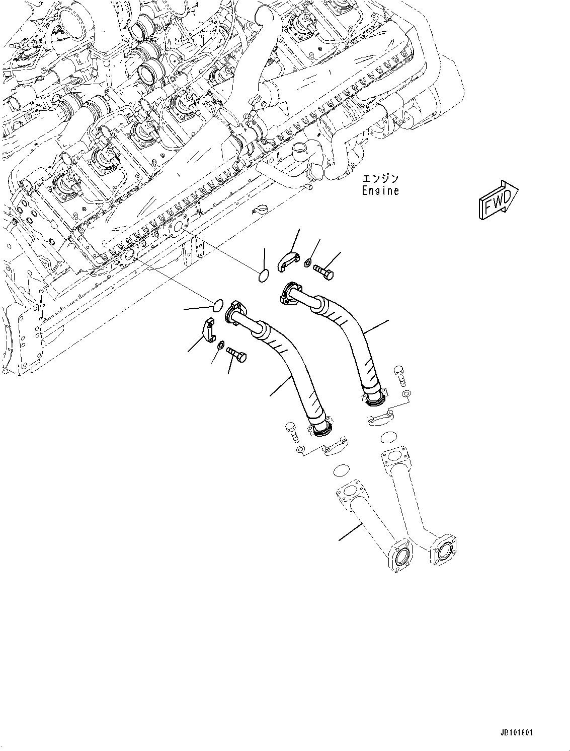 Dump Trucks Komatsu / HD1500-8 S/N 81001-UP(0001174C) / Engine Related Parts, Oil Drain Valve (#81001-)(B002009 : B0000-001009)