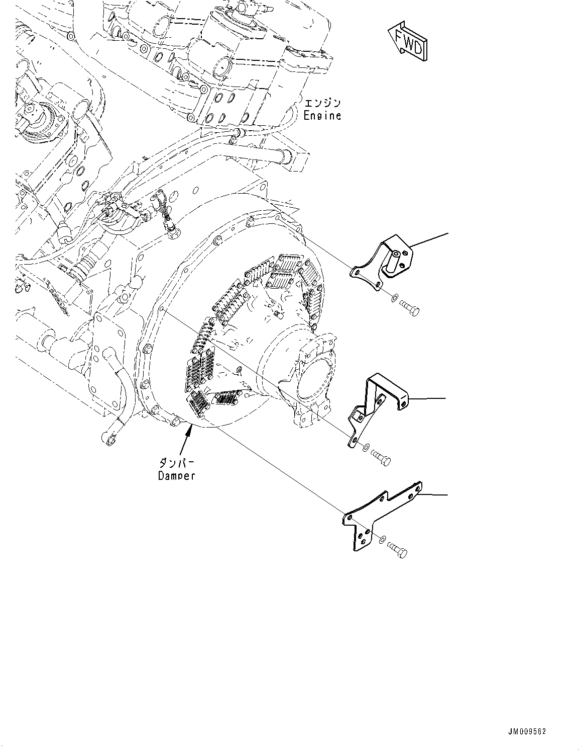 Dump Trucks Komatsu / HD1500-8 S/N 81001-UP(0001174C) / Engine Related Parts, Damper (#81001-)(B002013 : B0000-001013)