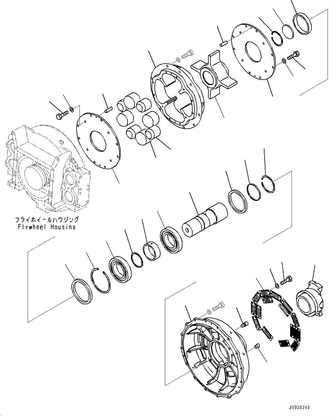 Dump Trucks Komatsu / HD1500-8 S/N 81001-UP(0001174C) / Engine Related Parts, Mounting Parts (#81001-)(B002014 : B0000-001014)