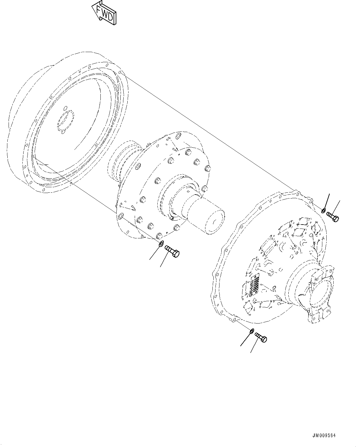 Dump Trucks Komatsu / HD1500-8 S/N 81001-UP(0001174C) / Engine Related Parts, Cover (#81001-)(B001015 : B0000-004015)