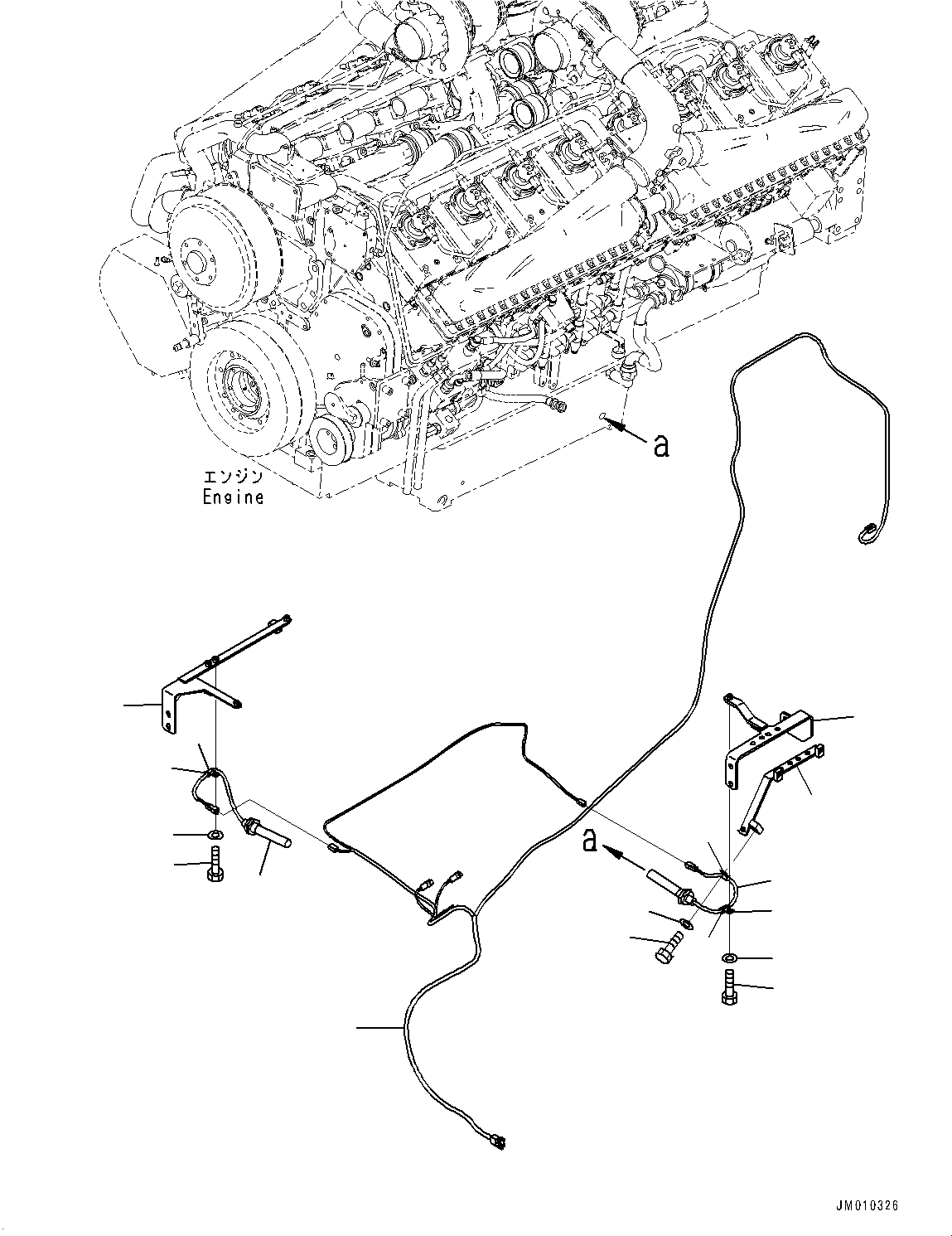 Dump Trucks Komatsu / HD1500-8 S/N 81001-UP(0001174C) / Engine Related Parts, Heater Hose (#81001-)(B003019 : B0000-006019)