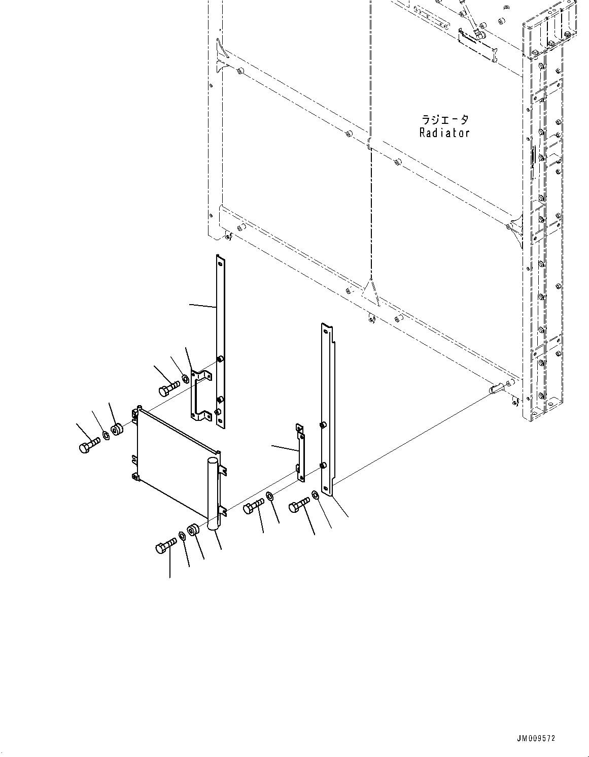 Dump Trucks Komatsu / HD1500-8 S/N 81001-UP(0001174C) / Cooling System, Air Conditioner Condenser (#81001-)(C001003 : C0100-001003)
