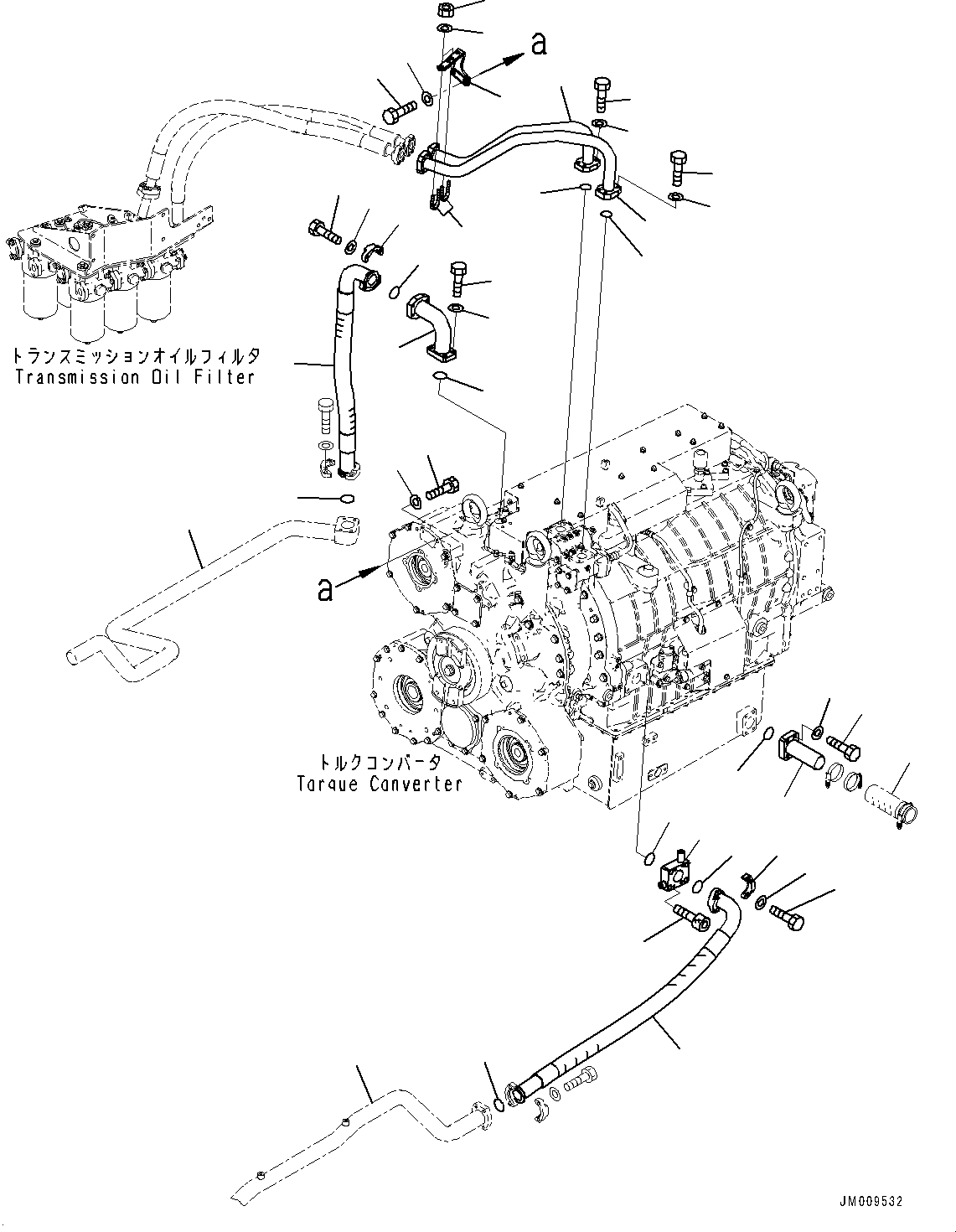 Dump Trucks Komatsu / HD1500-8 S/N 81001-UP(0001174C) / Torque Converter and Transmission, Piping (2/2) (#81001-)(F004062 : F3300-002062)