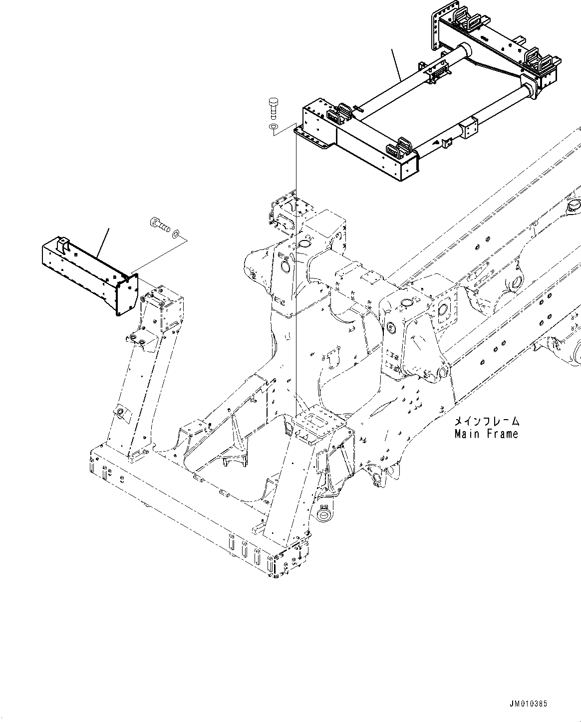 Dump Trucks Komatsu / HD1500-8 S/N 81001-UP(0001174C) / Support, L.H. and R.H. Side (#81001-)(J006001 : J3210-001001)