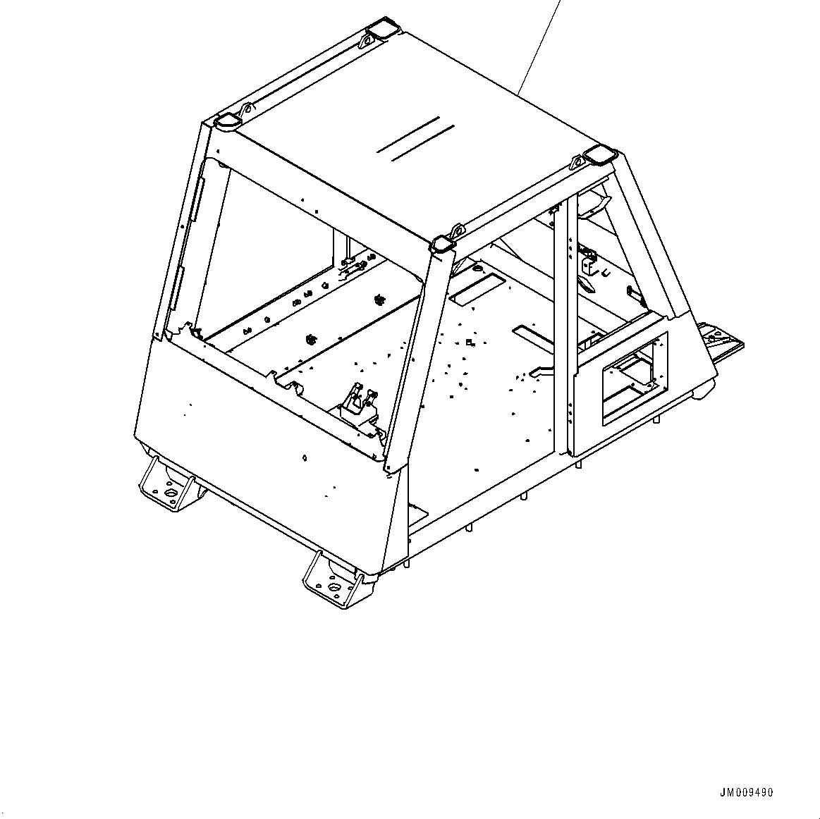 Dump Trucks Komatsu / HD1500-8 S/N 81001-UP(0001174C) / Cab, Body (With Power Ladder) (#81028-)(K003001 : K0200-009001)