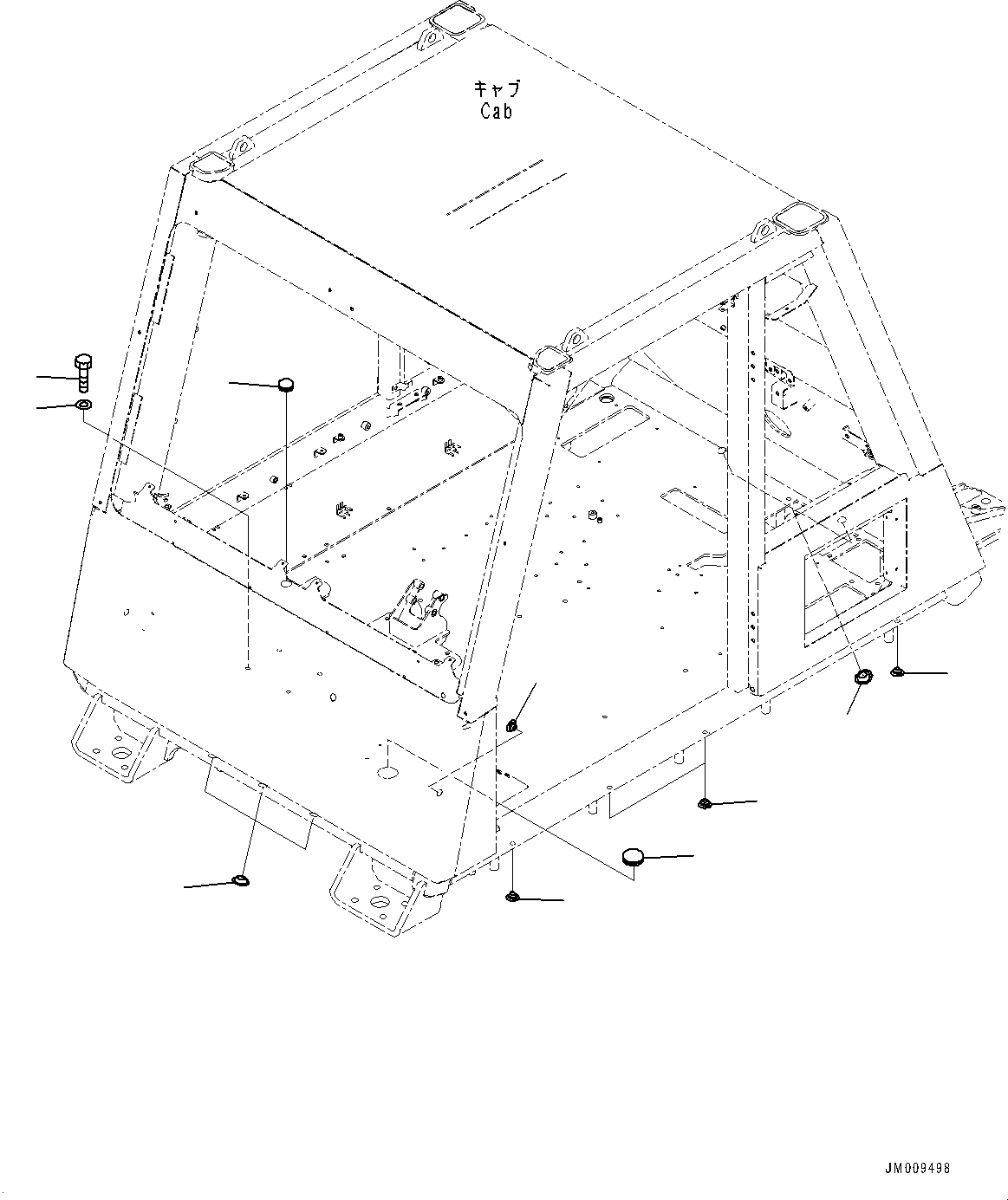 Dump Trucks Komatsu / HD1500-8 S/N 81001-UP(0001174C) / Cab, Cap (#81028-)(K003013 : K0200-009013)
